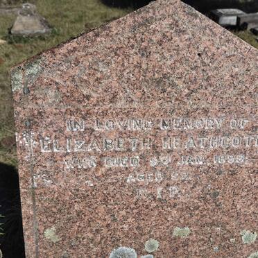 HEATHCOTE Elizabeth -1898