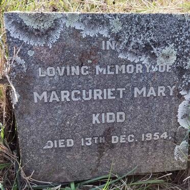 KIDD Marguriet Mary -1954