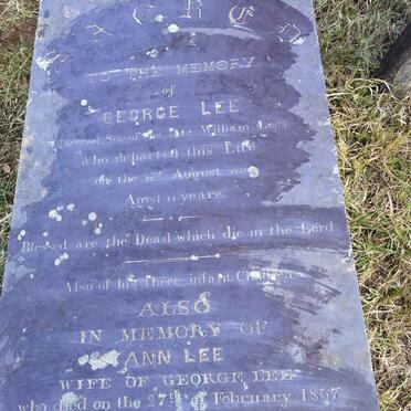 LEE George -1850 &amp; Ann -1857