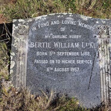 LUKE Bertie William 1888-1957