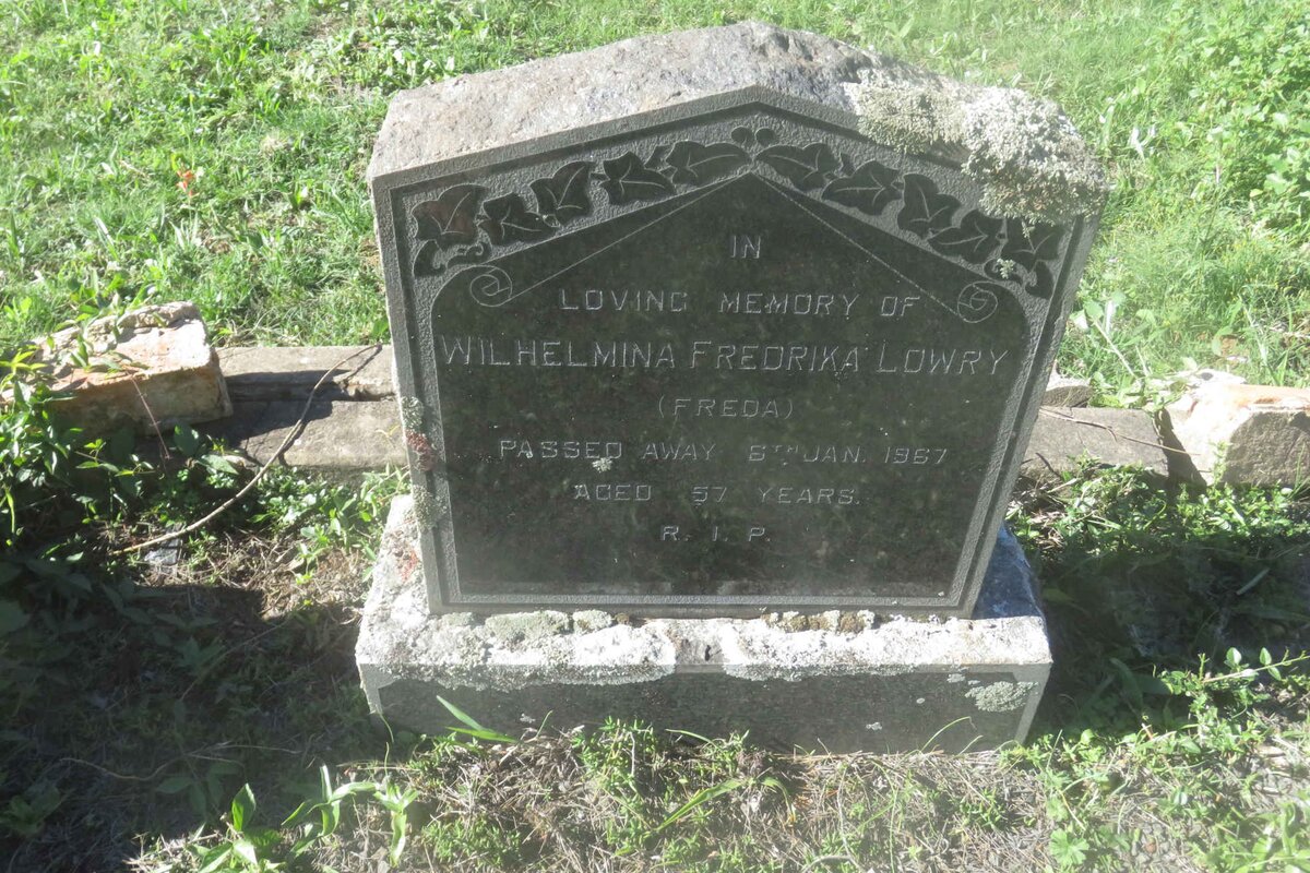 LOWRY Wilhelmina Fredrika -1967