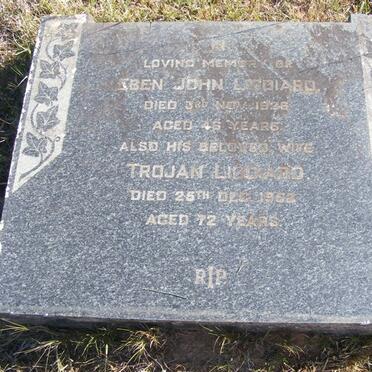 LIDDIARD Eben John -1926 &amp; Trojan -1952