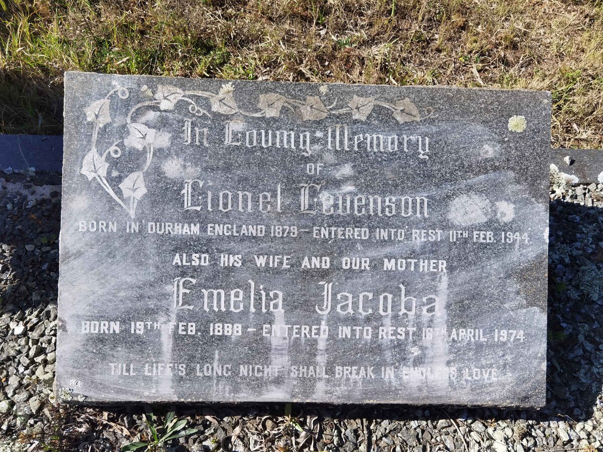 LEVENSON Lionel 1879-1944 &amp; Emelia Jacoba 1888-1974