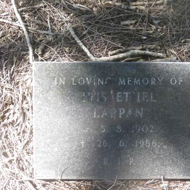 LAPPAN Iris Ethel 1902-1986
