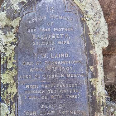 LAIRD David Widdell -1916 &amp; Elizabeth -1907