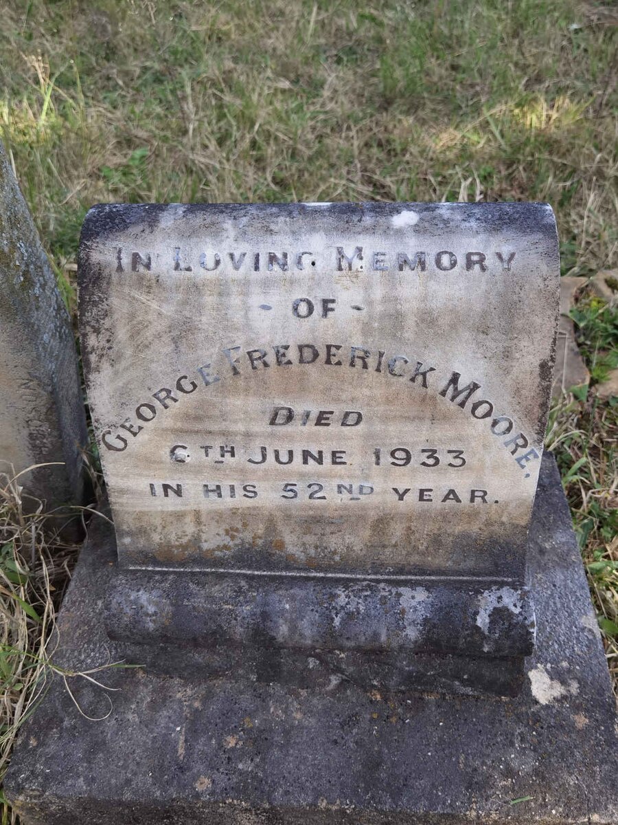 MOORE George Frederick -1933