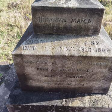 MARAIS Johanna Maria 1889-1889