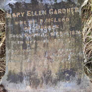 MCLEOD Mary Ellen nee GARDNER 1851-1911