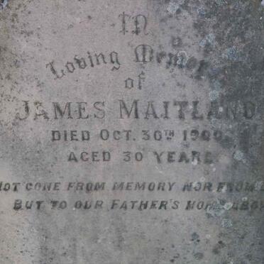 MAITLAND James -1900