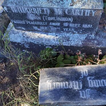 McCARTHY E.H. Harriet nee TOMLINSON -1951