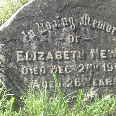 NEWEY Elizabeth -1900