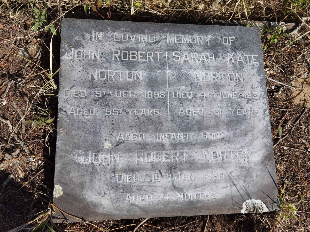 NORTON John Robert -1898 &amp; Sarah Kate -1927 :: NORTON John Robert -1880