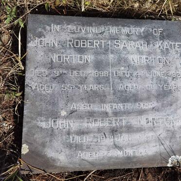 NORTON John Robert -1898 &amp; Sarah Kate -1927 :: NORTON John Robert -1880
