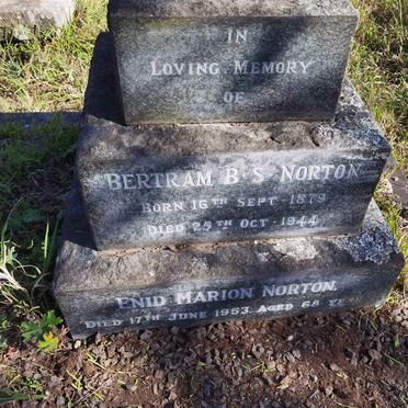 NORTON Bertram B.S. 1879-1944 & Enid Marion -1953