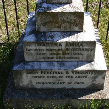 O'CONNOR Martha Emma -1903 :: O'CONNOR Percival :: O'CONNOR Vincent 