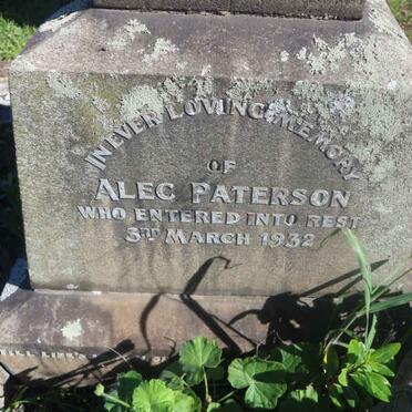 PATERSON Alec -1932