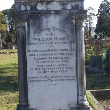 PAYNTER William Henry -1920