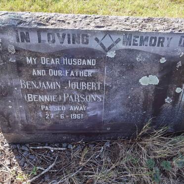 PARSONS Benjamin Joubert -1961