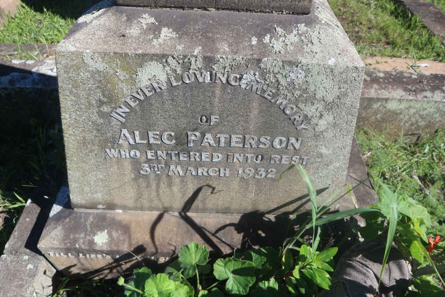PATERSON Alec -1932
