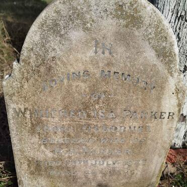 PARKER Winifred Isa nee OSBORN -1927