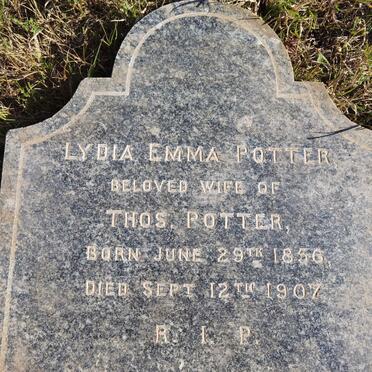 POTTER Lydia Emma 1856-1907