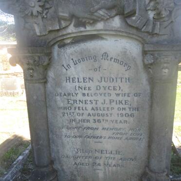 PIKE Helen Judith nee DYCE -1906 :: PIKE Nellie