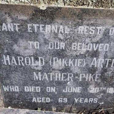 PIKE Harold Arthur, MATHER -1964