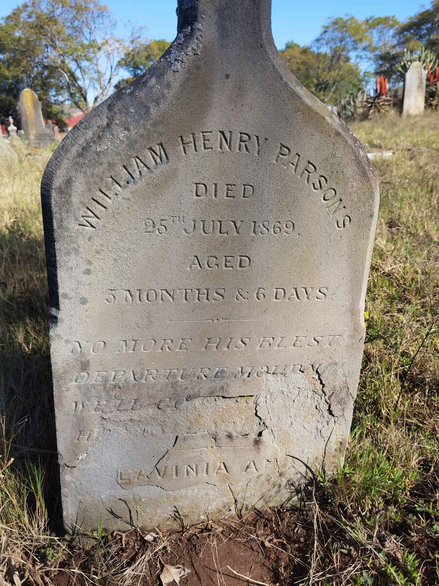 PARSONS William Henry -1869