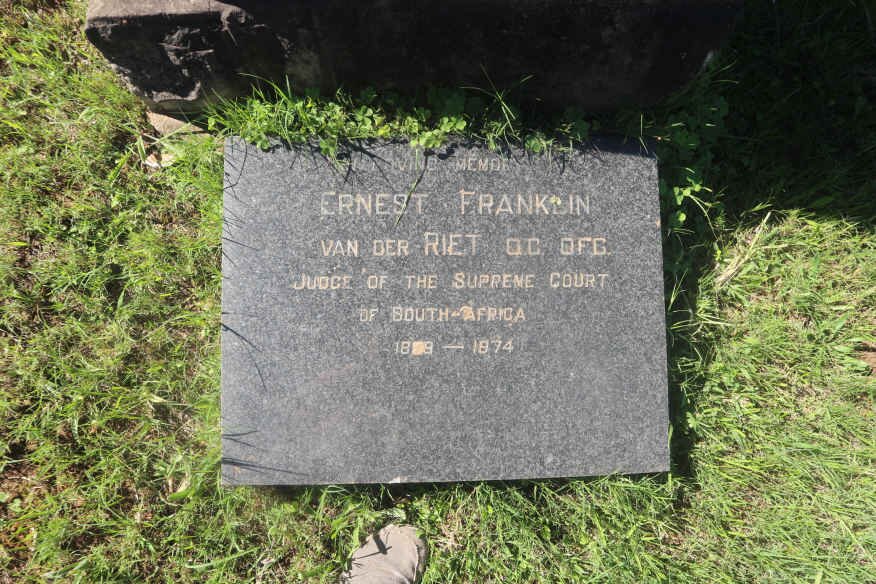 RIET Ernest Franklin, van der 1899-1974