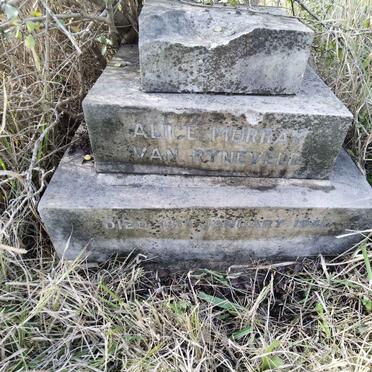 RYNEVELD Alice Murray, van -1941