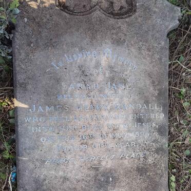 RANDALL Sarah Jane -1895