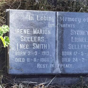 SELLERS Sydney Lionel 1904-1973 &amp; Irene Marion SMITH 1913-1966