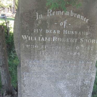 SHORT William Robert -1924