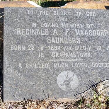 SAUNDERS Reginald A.F. Maasdorp 1894-1971