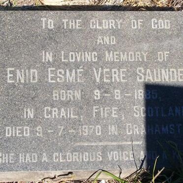 SAUNDERS Enid Esmé Vere 1885-1970