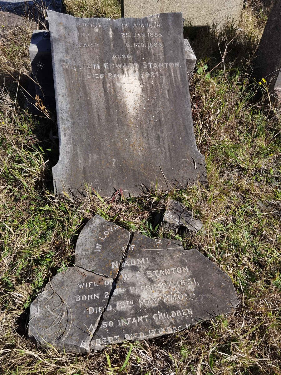 STANTON William Edward -1921 :: STANTON Naomi 1851-1910 :: STANTON Albert -1887 :: STANTON Minnie -1879 :: STANTON Ina -1885 :: STANTON Daisy -1885
