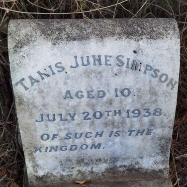 SIMPSON Tanis June -1938