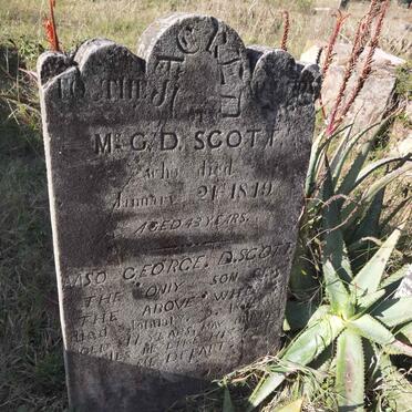 SCOTT M.G.D. -1849 :: SCOTT George D. -1857
