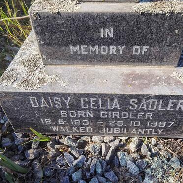SADLER Daisy Celia nee GIRDLER 1891-1987