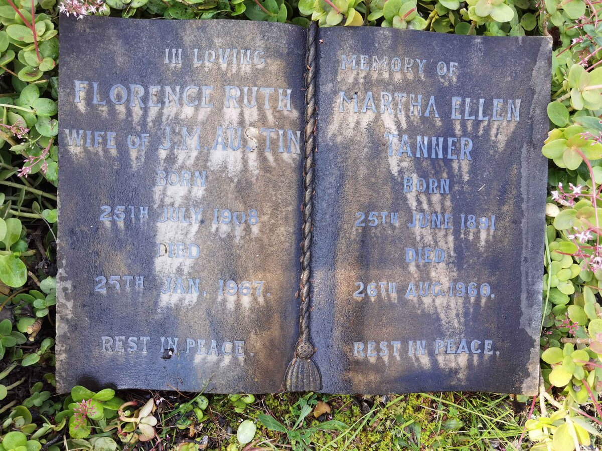 TANNER Martha Ellen 1891-1960 :: AUSTIN Florence Ruth 1908-1967