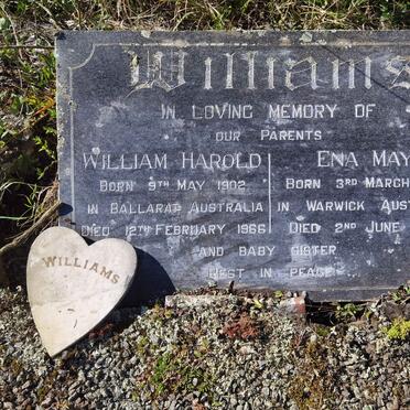 WILLIAMS William Harold 1902-1966 &amp; Ena May 1910-1970