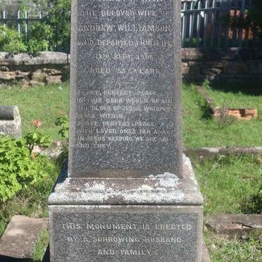 WILLIAMSON Harriet Ann -1905