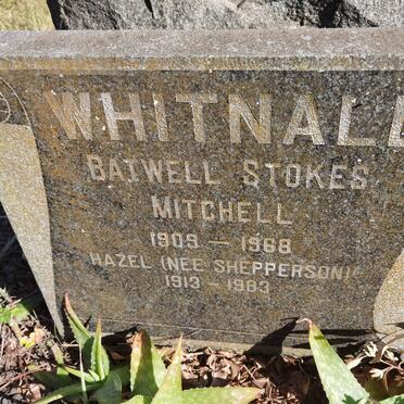 WHITNALL Batwell Stokes Mitchell 1909-1968 &amp; Hazel SHEPPERSON 1913-1983