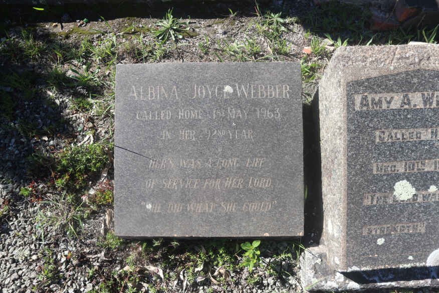 WEBBER Albina Joyce -1963