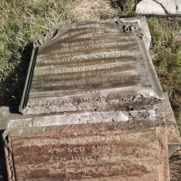 WEBBER Charles William 1852-1935 &amp; Mary Jane WAKEFORD -1920