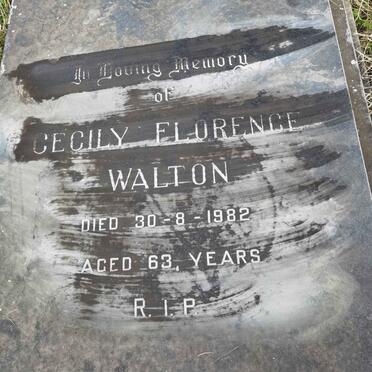 WALTON Cecily Florence -1982