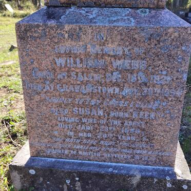 WEBB William 1821-1894 &amp; Susan KEEN -1896
