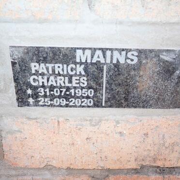 MAINS Patrick Charles 1950-2020