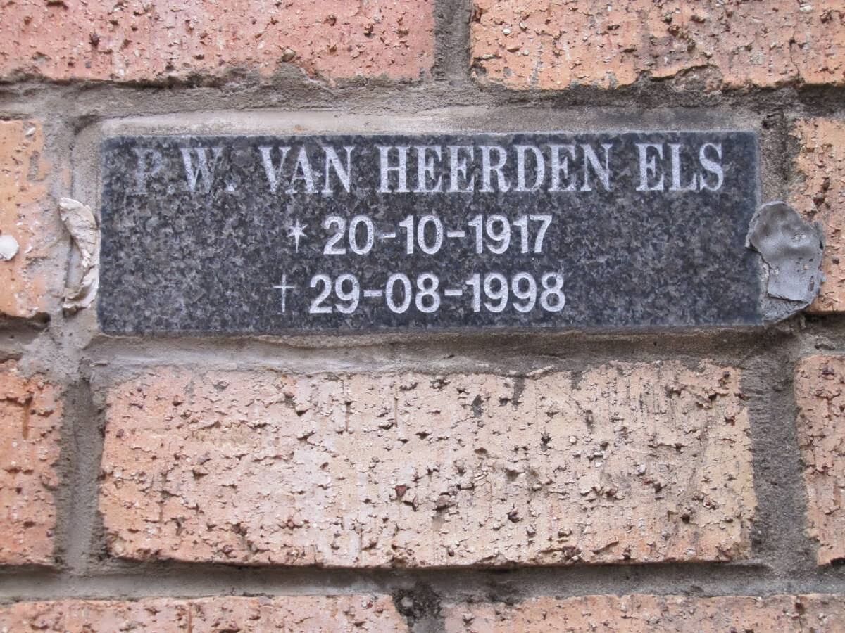 ELS P.W. van Heerden 1917-1998