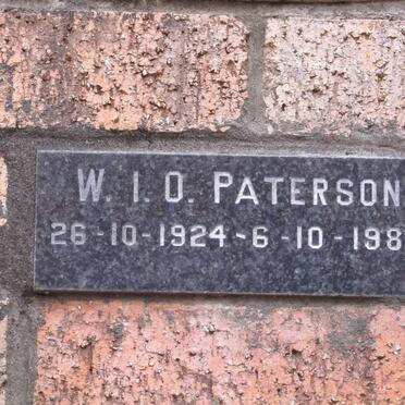 PATERSON W.I.O. 1924-1988